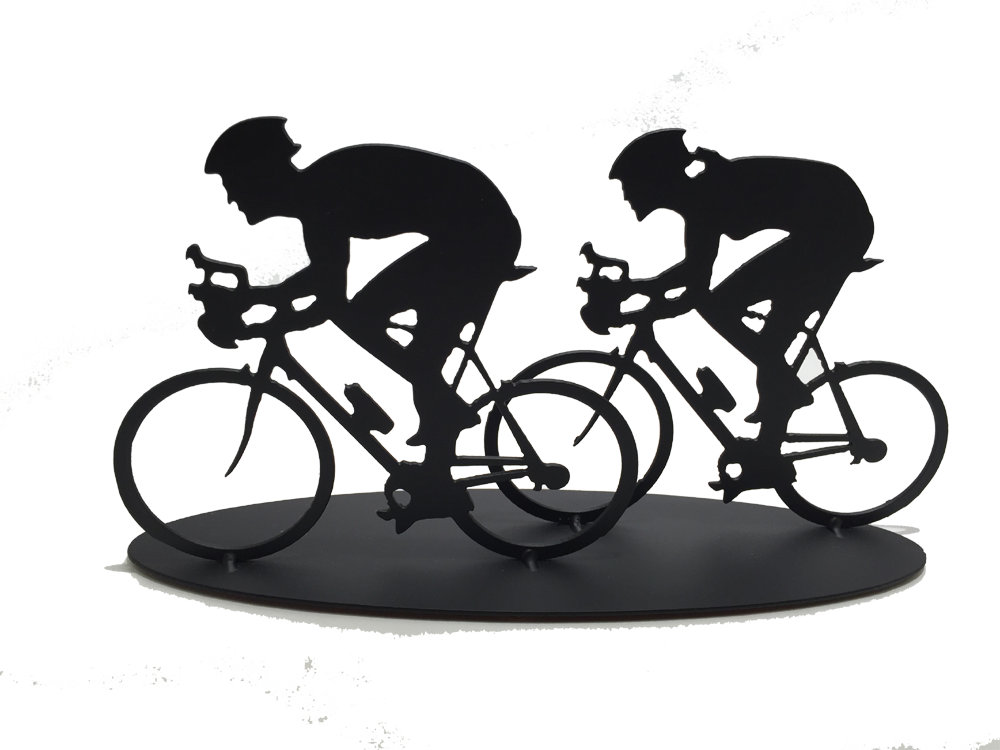 Cyclist - Couple - Metal Art - The Cuckoo's Nest