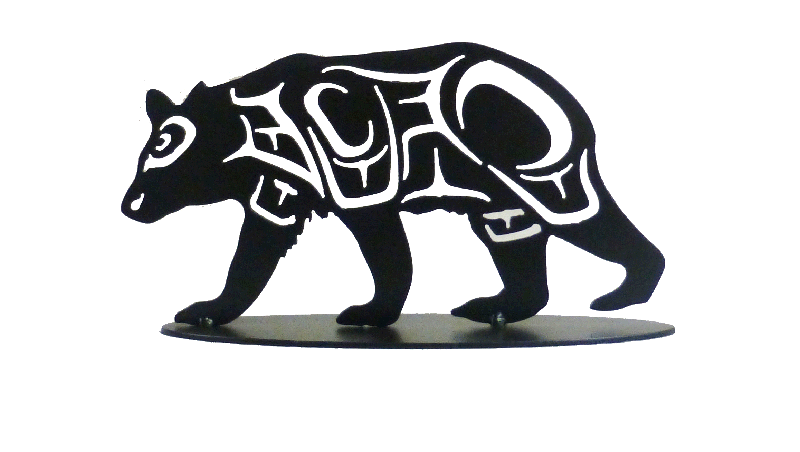 Coast Salish Bear - Metal Art - The Cuckoo's Nest