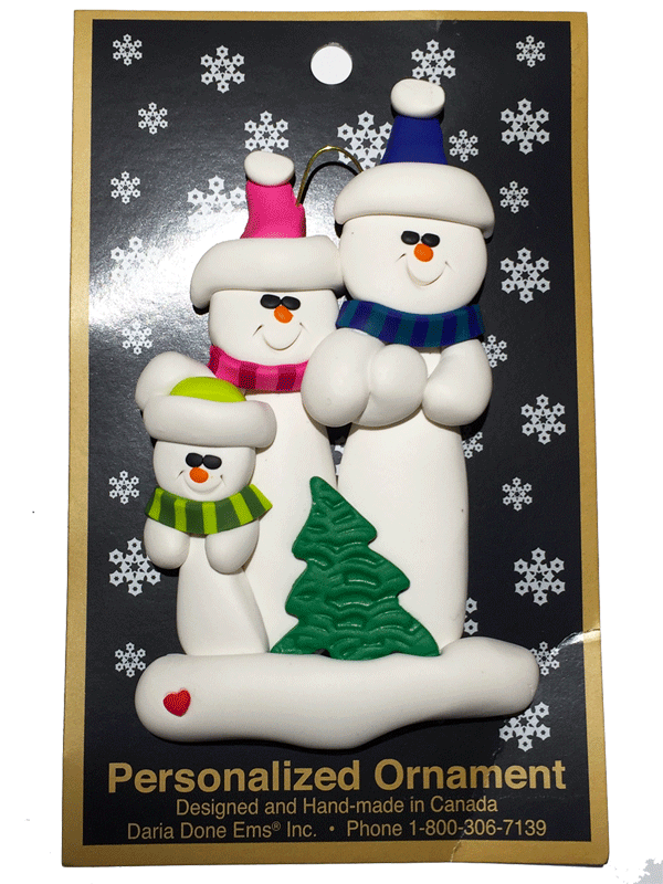 Daria Done Ems - Tree Family of 3 - Ornaments - The Cuckoo's Nest