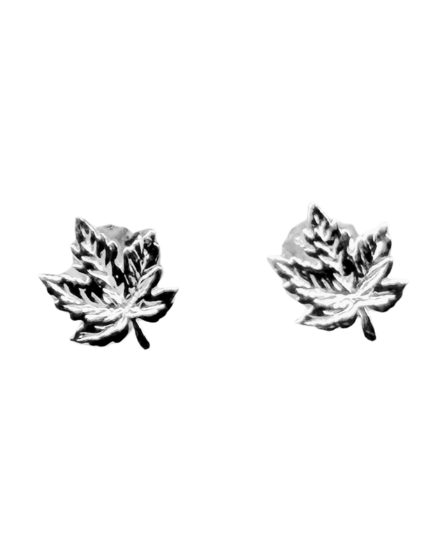 Earrings - Maple Leaf Studs