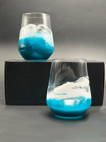 Ocean Glassware Set of 2