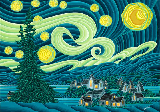 Northern Starry Night Puzzle 1008 Pieces