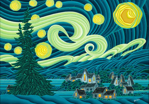 Northern Starry Night Puzzle 1008 Pieces