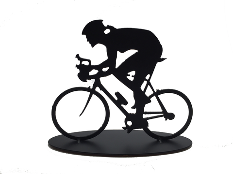 Cyclist - Single Female - Metal Art - The Cuckoo's Nest