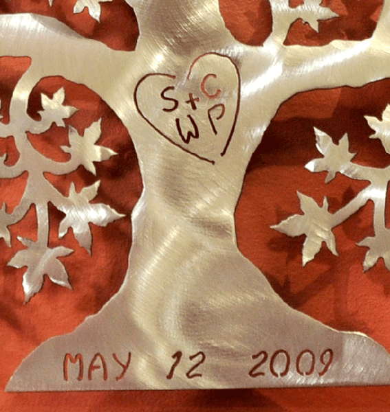 Customized Tree of Love - Free Standing - Metal Art - The Cuckoo's Nest - 3