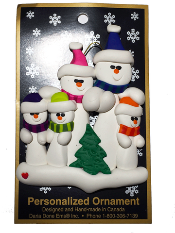 Daria Done Ems - Tree Family of 5 - Ornaments - The Cuckoo's Nest