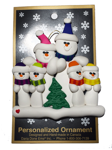 Daria Done Ems - Tree Family of 6 - Ornaments - The Cuckoo's Nest