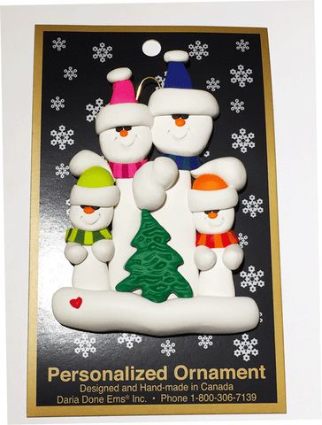Daria Done Ems - Tree Family of 4 - Ornaments - The Cuckoo's Nest