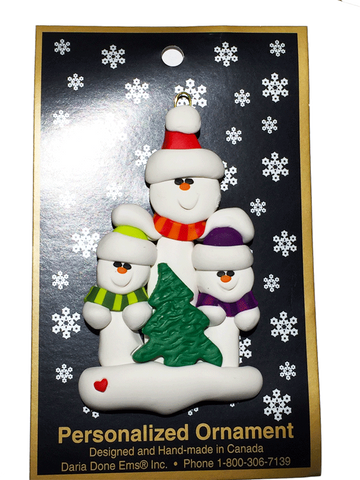 Daria Done Ems - Single Parent Tree Family of 3 - Ornaments - The Cuckoo's Nest