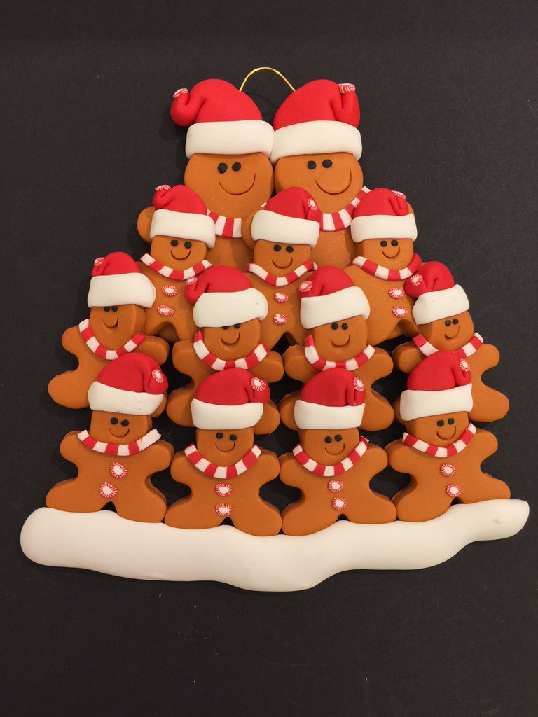 Ginger Bread Family of 13 Ornament