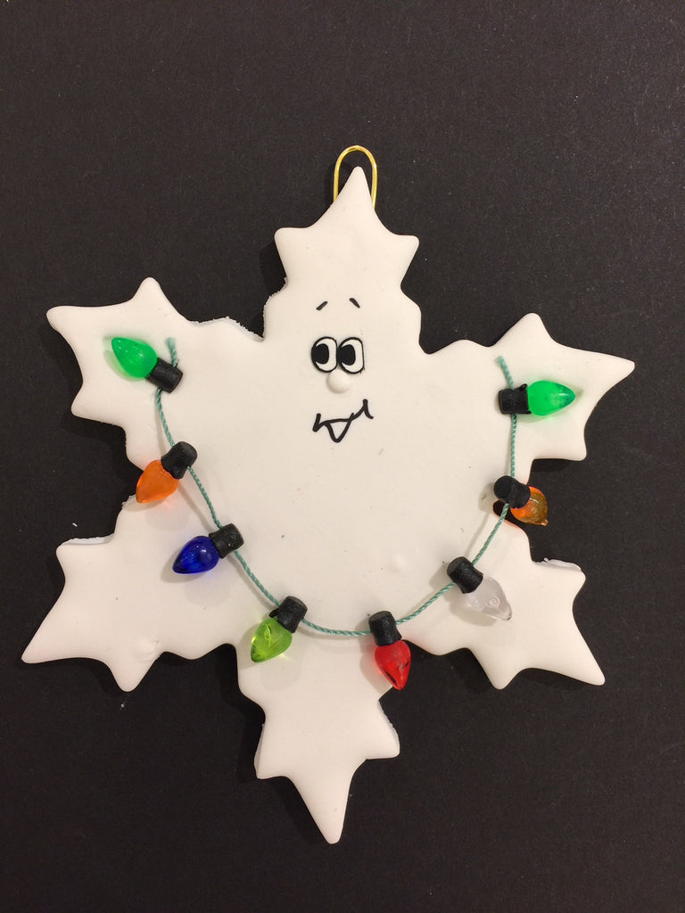 Snowflake with Lights Ornament