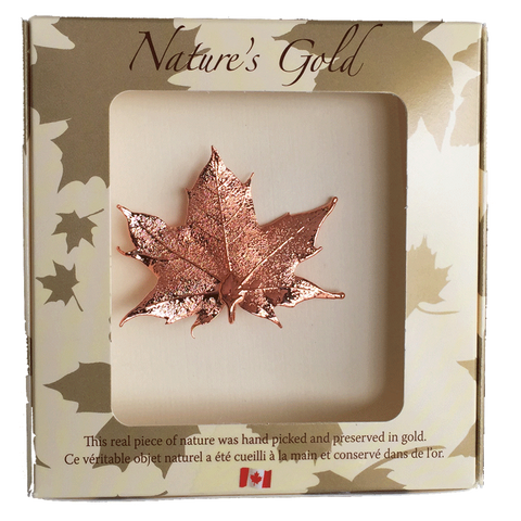 Maple Leaf Brooch - Copper - Jewellery - The Cuckoo's Nest
